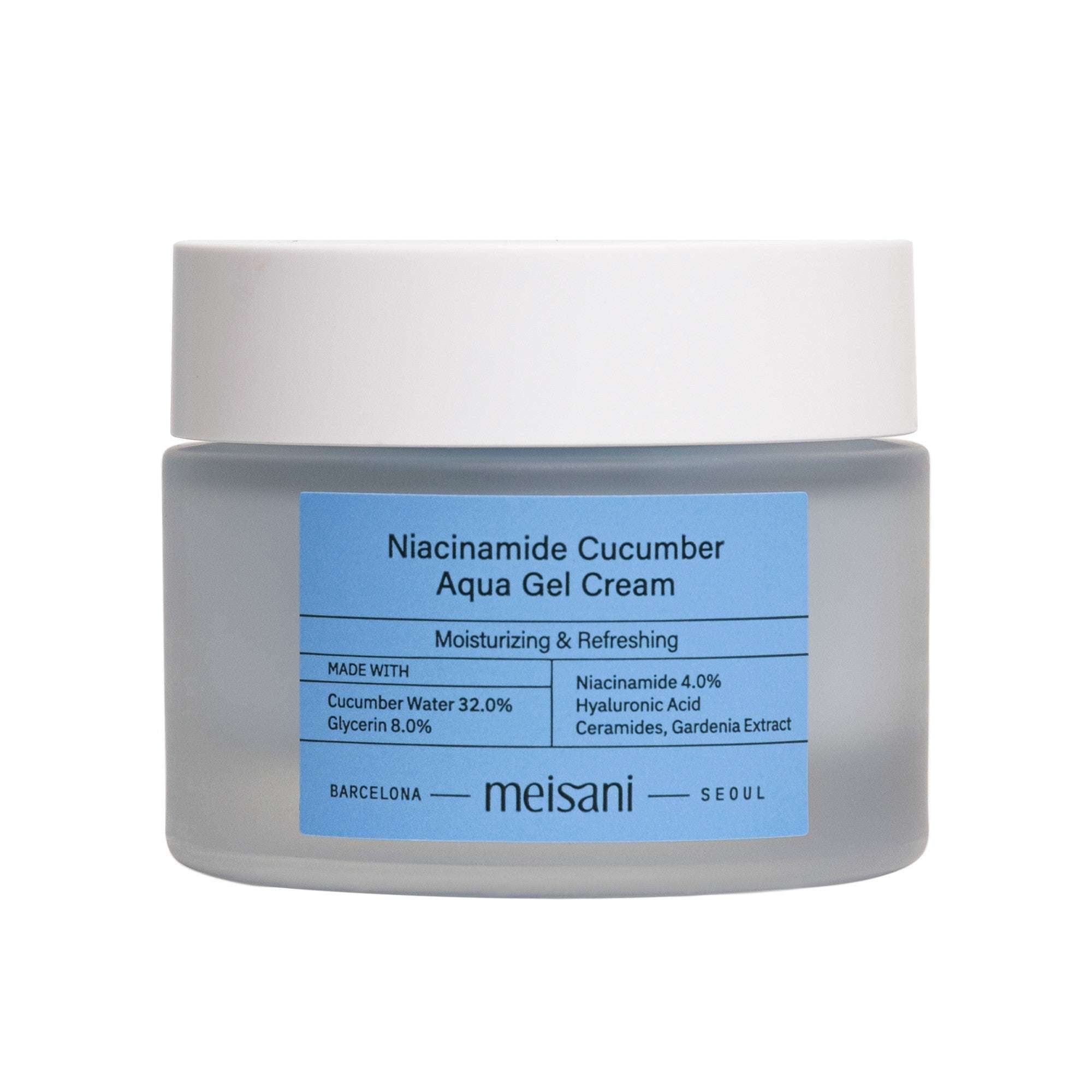 Gel-crème frais Meisani pour peaux grasses.