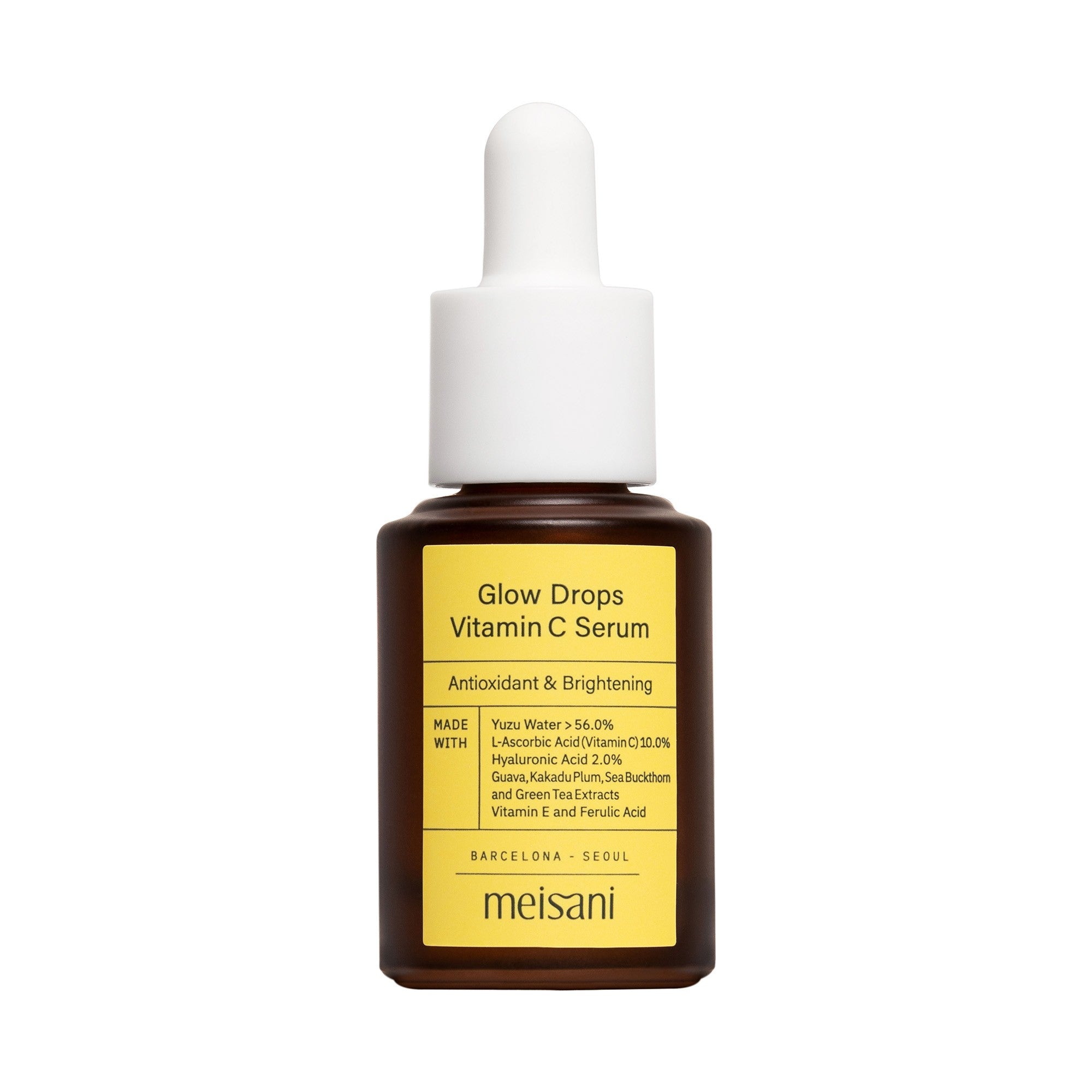 Sérum éclat à la vitamine C pour teint terne.