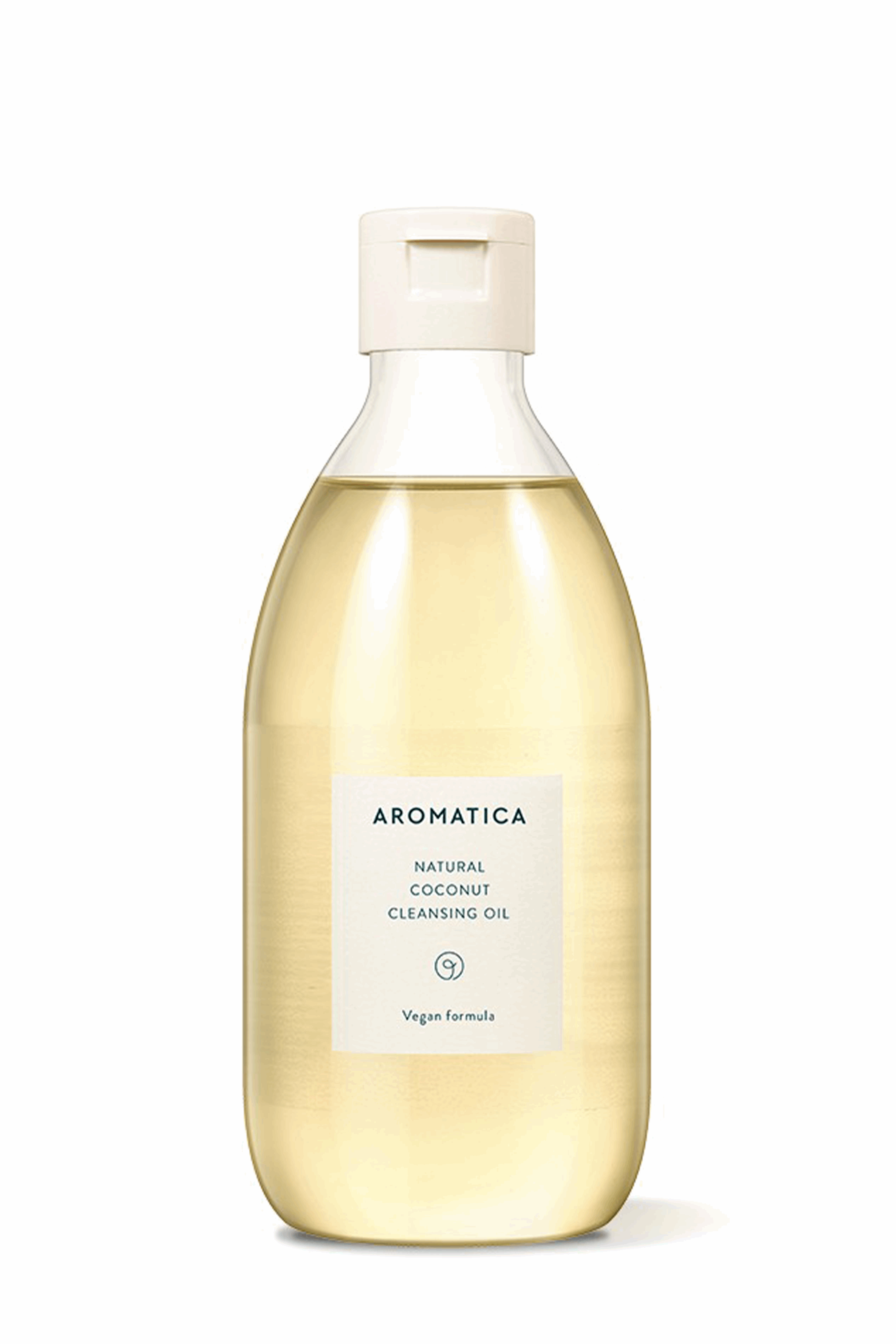 Huile démaquillante naturelle à la noix de coco Aromatica.