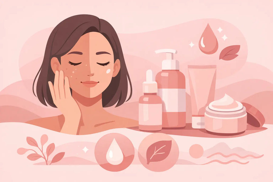 Guide skincare peau mixte pour une peau équilibrée