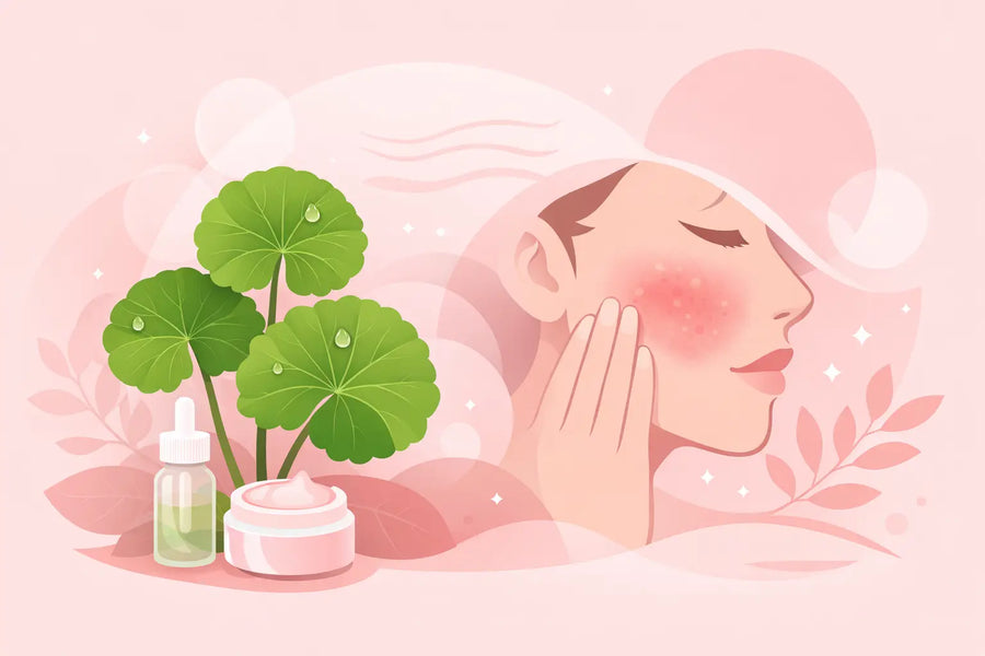 Centella asiatica coréenne contre les rougeurs