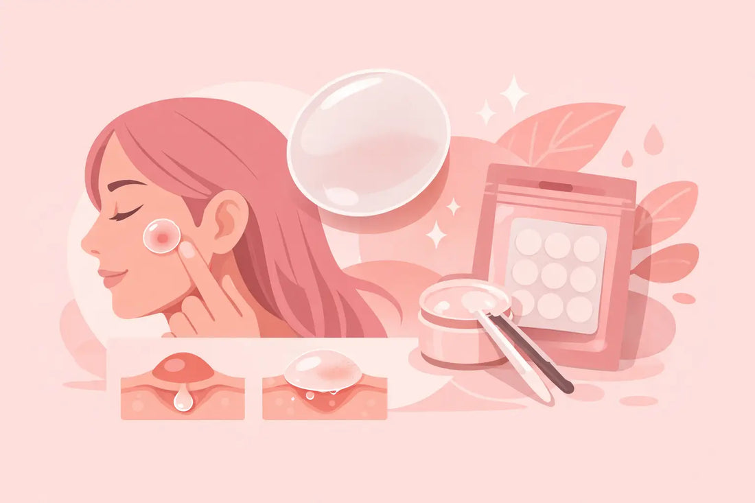 Utiliser les patchs boutons hydrocolloïdes