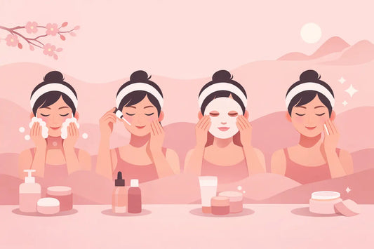 Routine minimaliste skincare coréenne en 4 gestes
