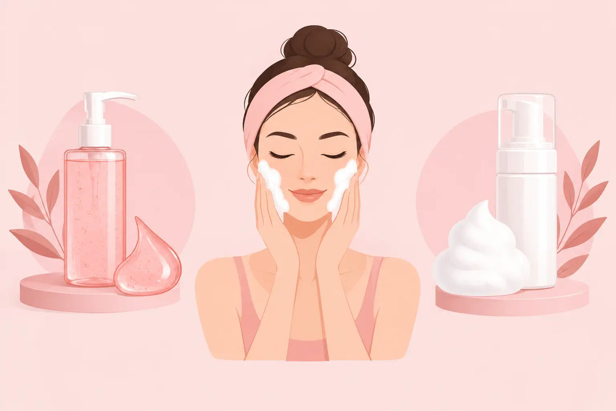 Gel nettoyant ou mousse nettoyante : que choisir ?