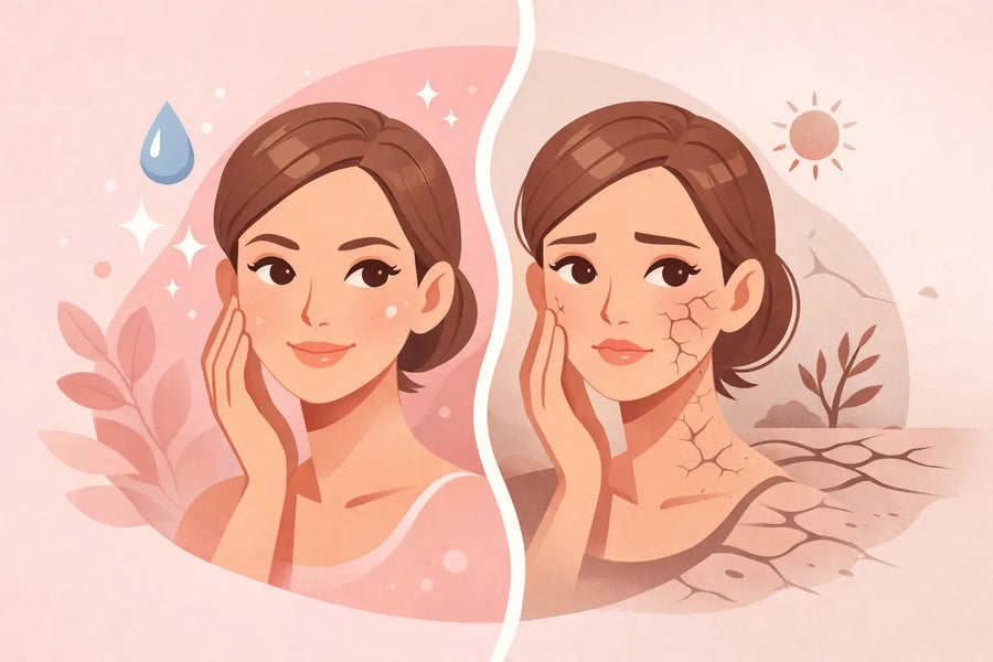 Peau déshydratée ou sèche, comment les distinguer ?