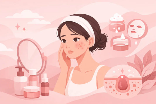 Routine coréenne peau acnéique adulte