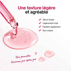 ANUA Niacinamide 10% + TXA 4% Serum — texture légère, légèrement rosée, non collante, pénètre rapidement