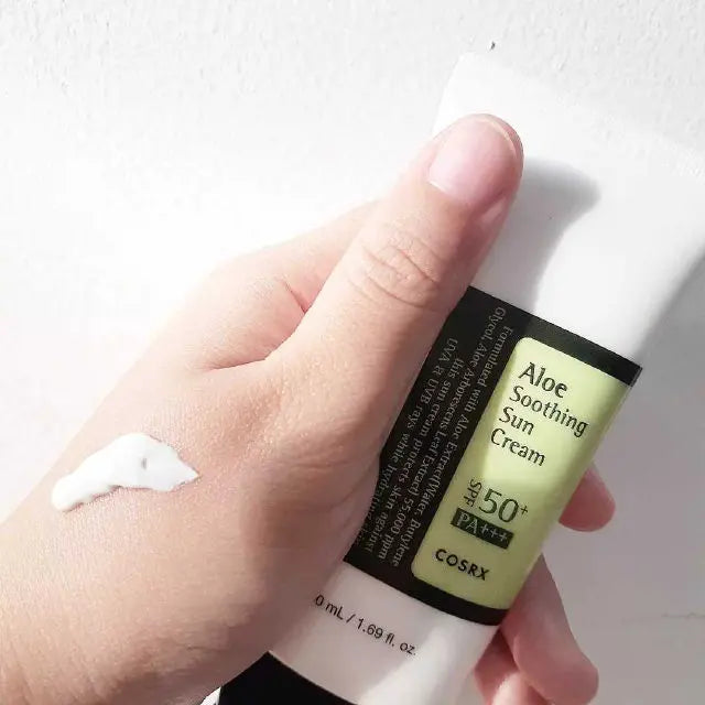 Aloe Soothing Sun Cream COSRX SPF50+ — tube crème solaire