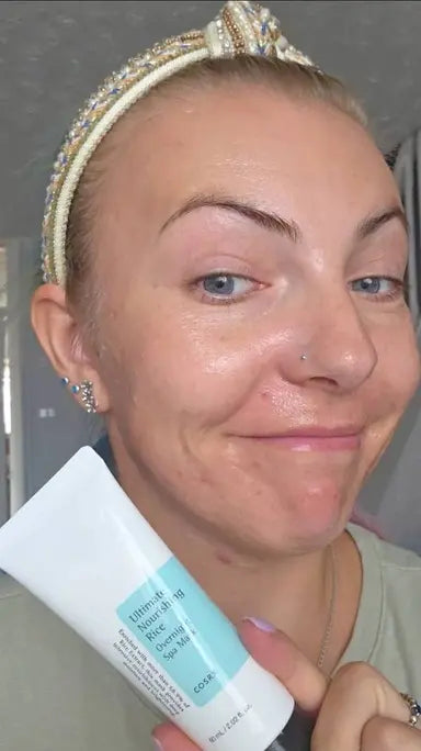 Ultimate Nourishing Rice Overnight SPA Mask COSRX — application masque nuit