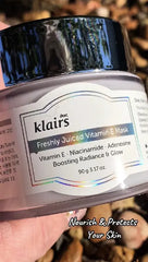 Freshly Juiced Vitamin E Mask Dear Klairs — texture masque nuit vitamine E