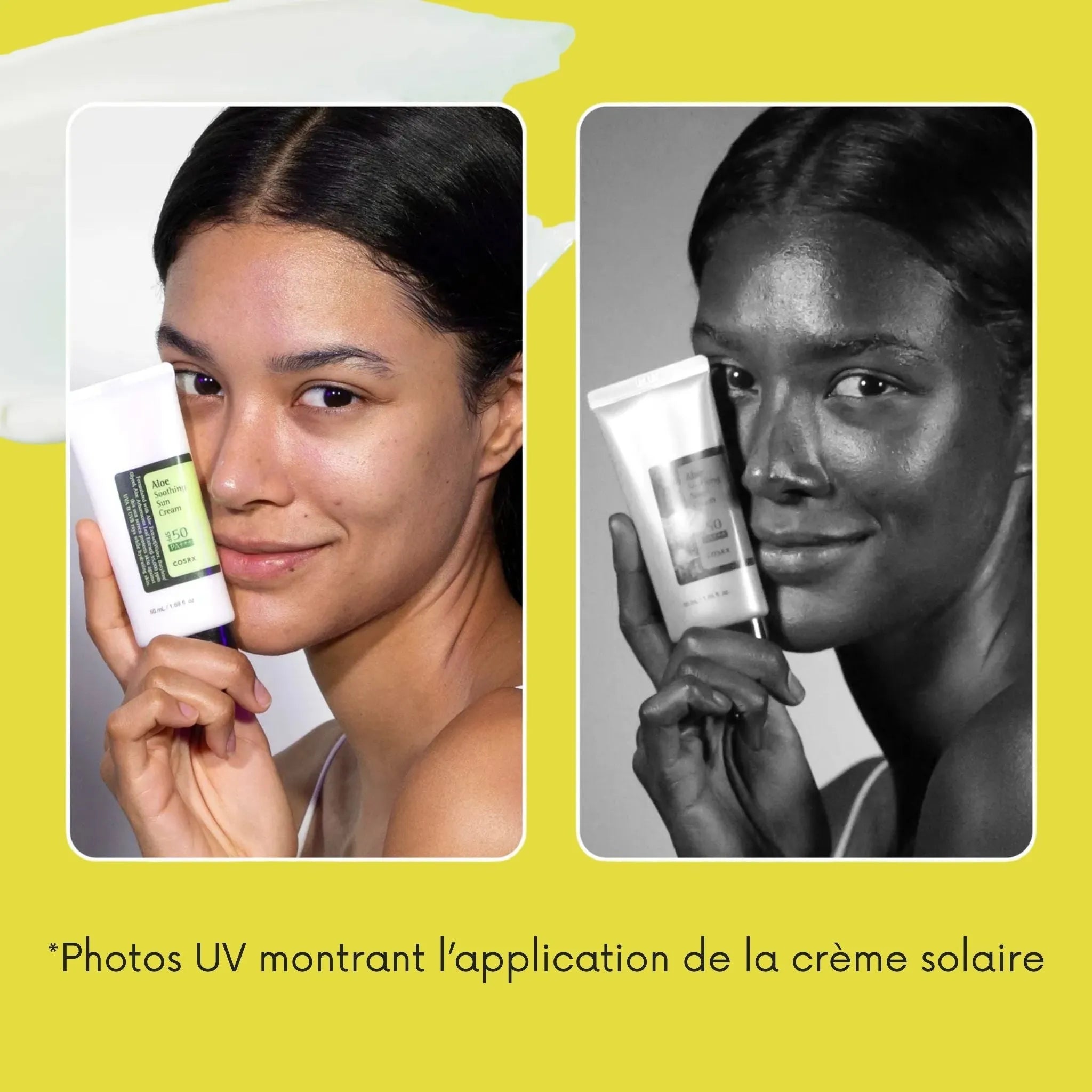 Aloe Soothing Sun Cream COSRX SPF50+ — vue arrière ingrédients