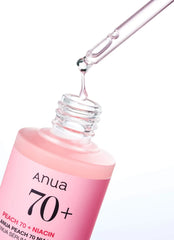 Peach 70 Niacin Serum ANUA — résultat teint lumineux