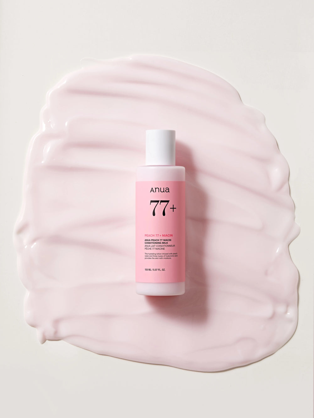 Peach 77% Niacin Conditioning Milk ANUA — packaging flacon