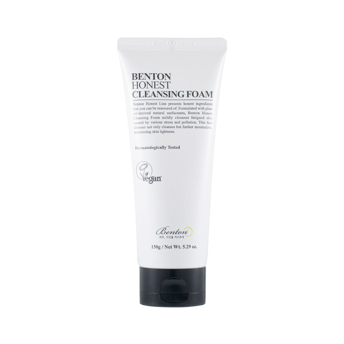 Mousse nettoyante Benton douce et hydratante.