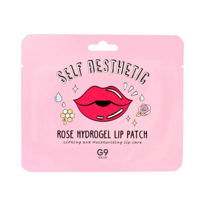 Pochette Patch silicone hydrogel lèvres à la rose
