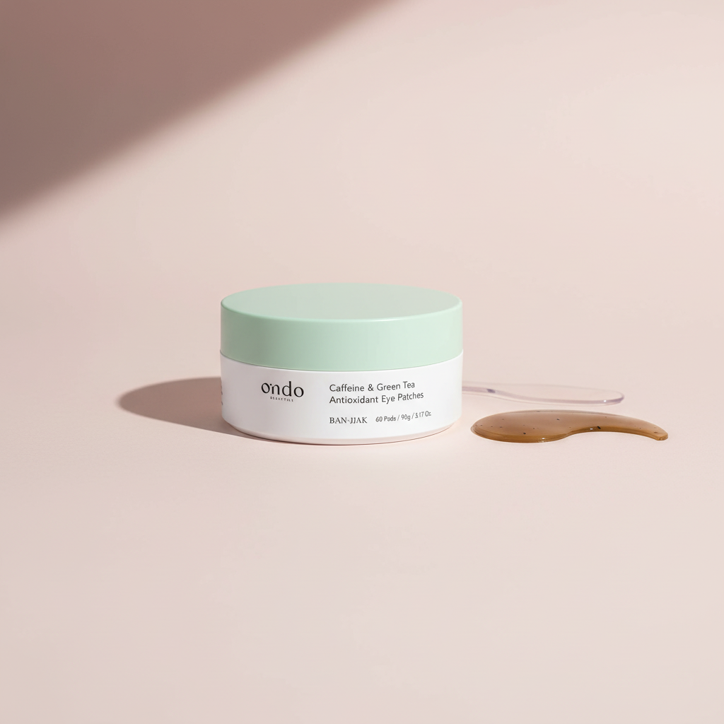 Caffeine & Green Tea Antioxidant Eye Patches - fond lisse