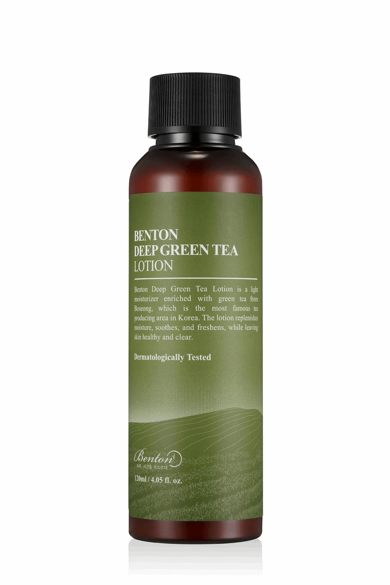 BENTON Deep Green Tea Lotion — Lotion Hydratante Légère au Thé Vert
