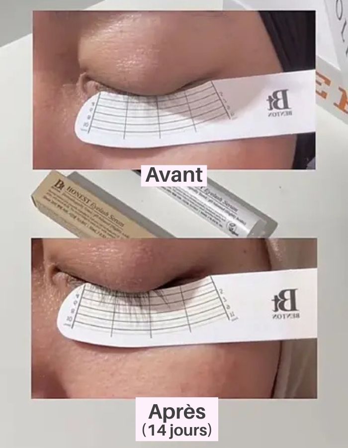 Honest Eyelash Serum BENTON — résultat cils